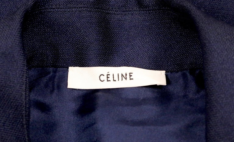 2015 CELINE by PHOEBE PHILO navy blue runway coat - new at 1stDibs ...