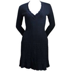1990's AZZEDINE ALAIA black crocheted dress 6