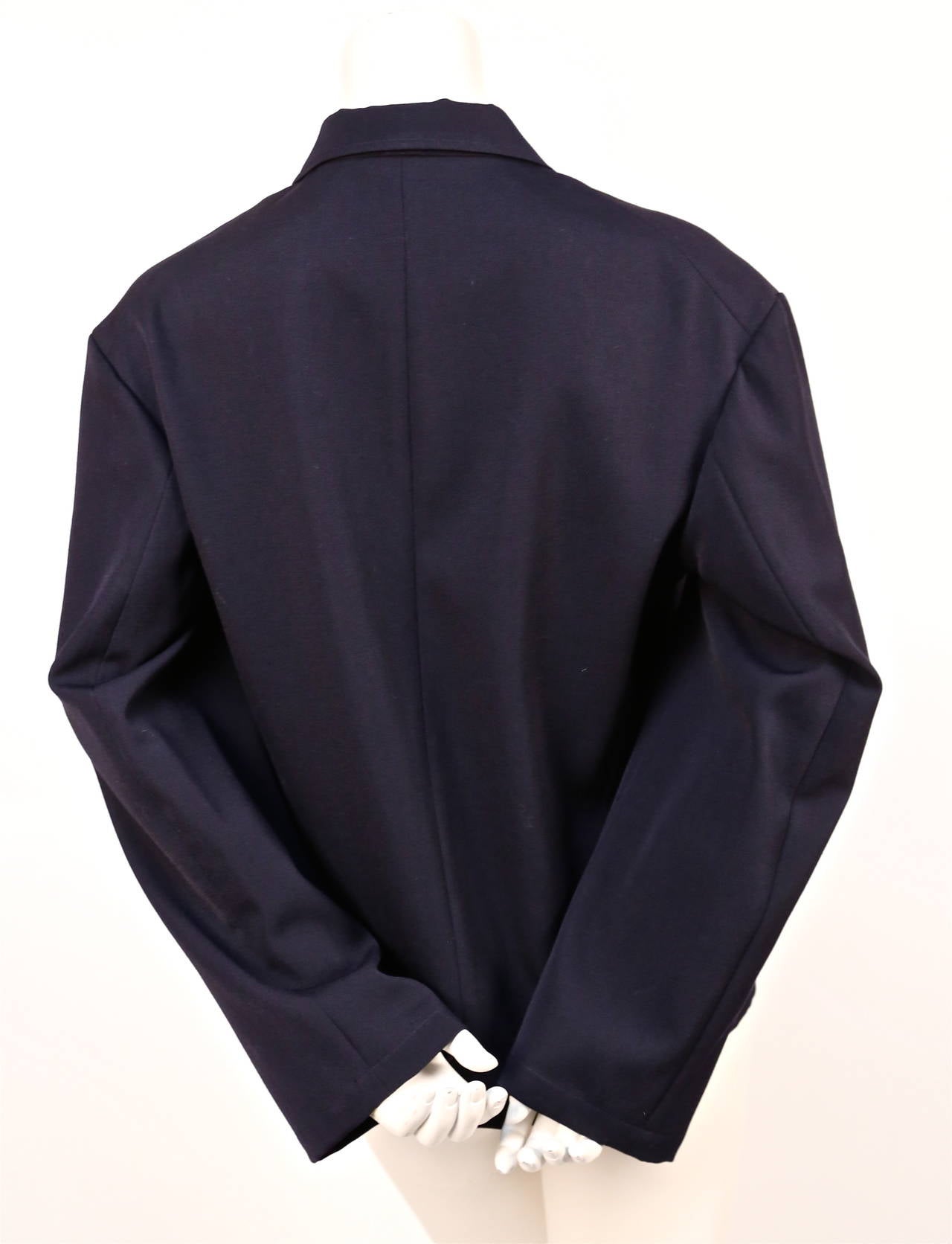1980's YOHJI YAMAMOTO lightweight wool gabardine jacket with oversized ...