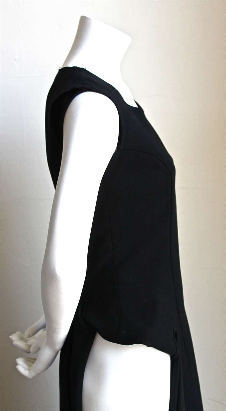 1998 COMME DES GARCONS black crepe dress with cut out In New Condition In San Fransisco, CA