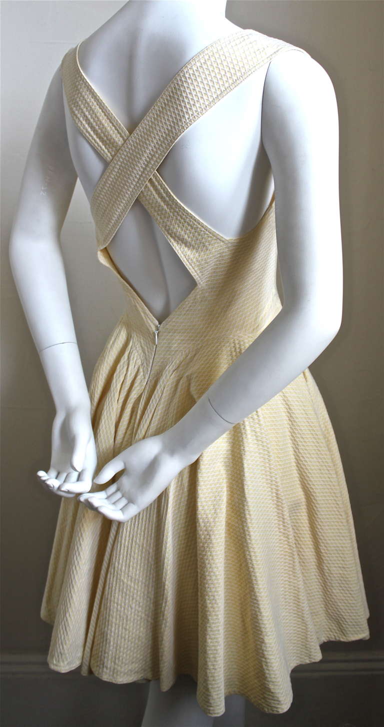 alaia cotton dress