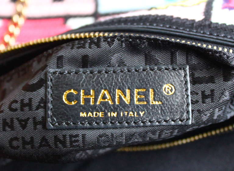 chanel needlepoint patchwork bag