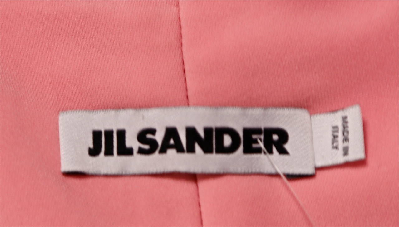 Pink RAF SIMONS for JIL SANDER pink strapless runway finale dress - 2012