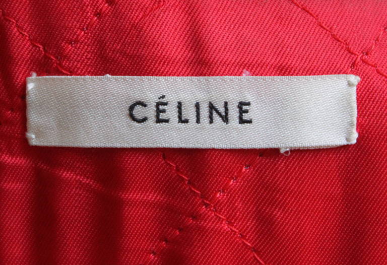 celine leather jacket
