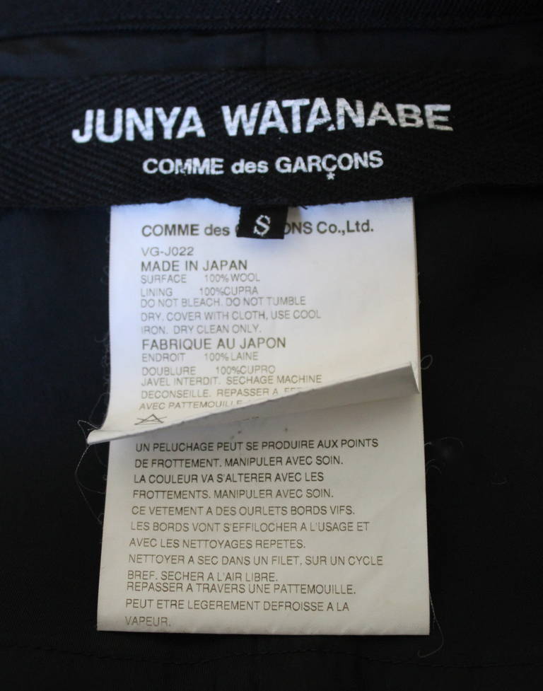 Women's JUNYA Watanabe/Comme Des Garcons black Victorian skirt suit with bustle - 2002