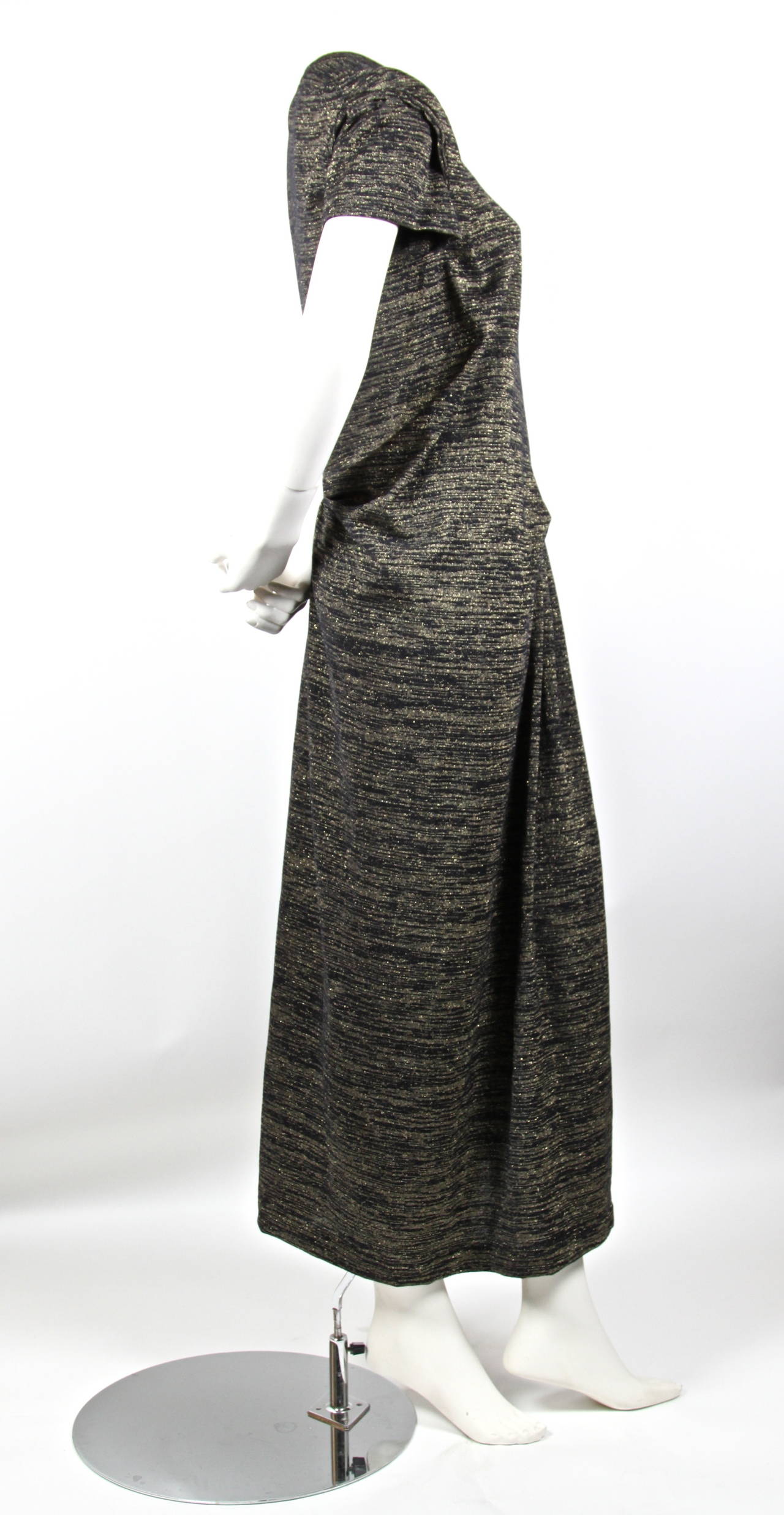 COMME DES GARCONS asymmetrical dress with lurex - 1999 In Excellent Condition In San Fransisco, CA