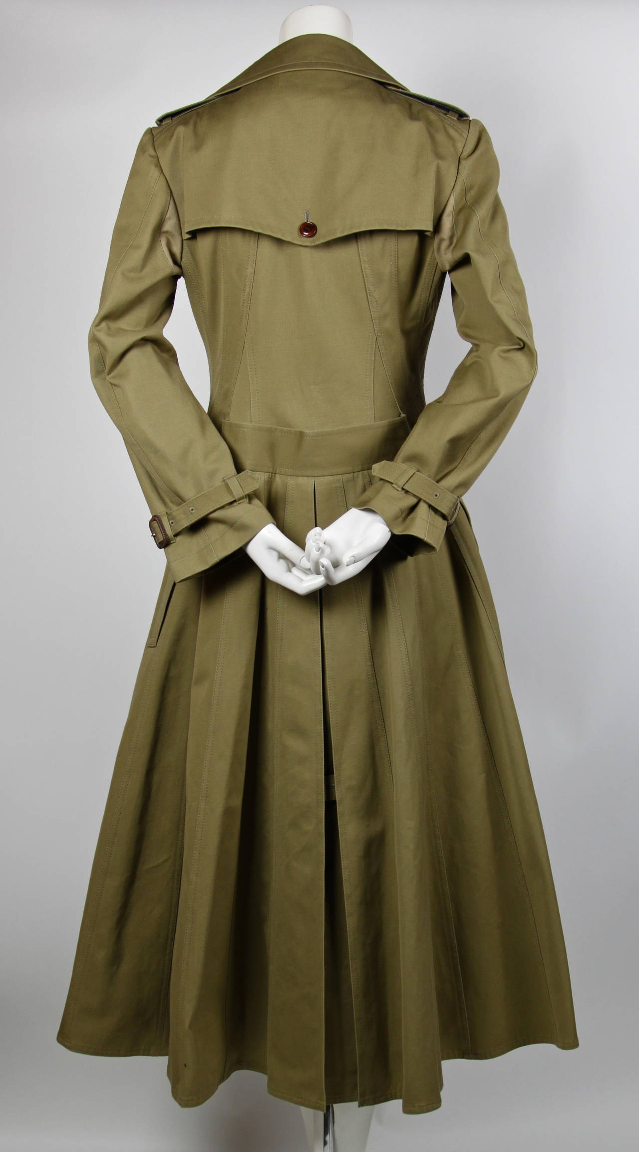 Women's JUNYA WATANABE Victorian heavily seamed full trench coat - 2010