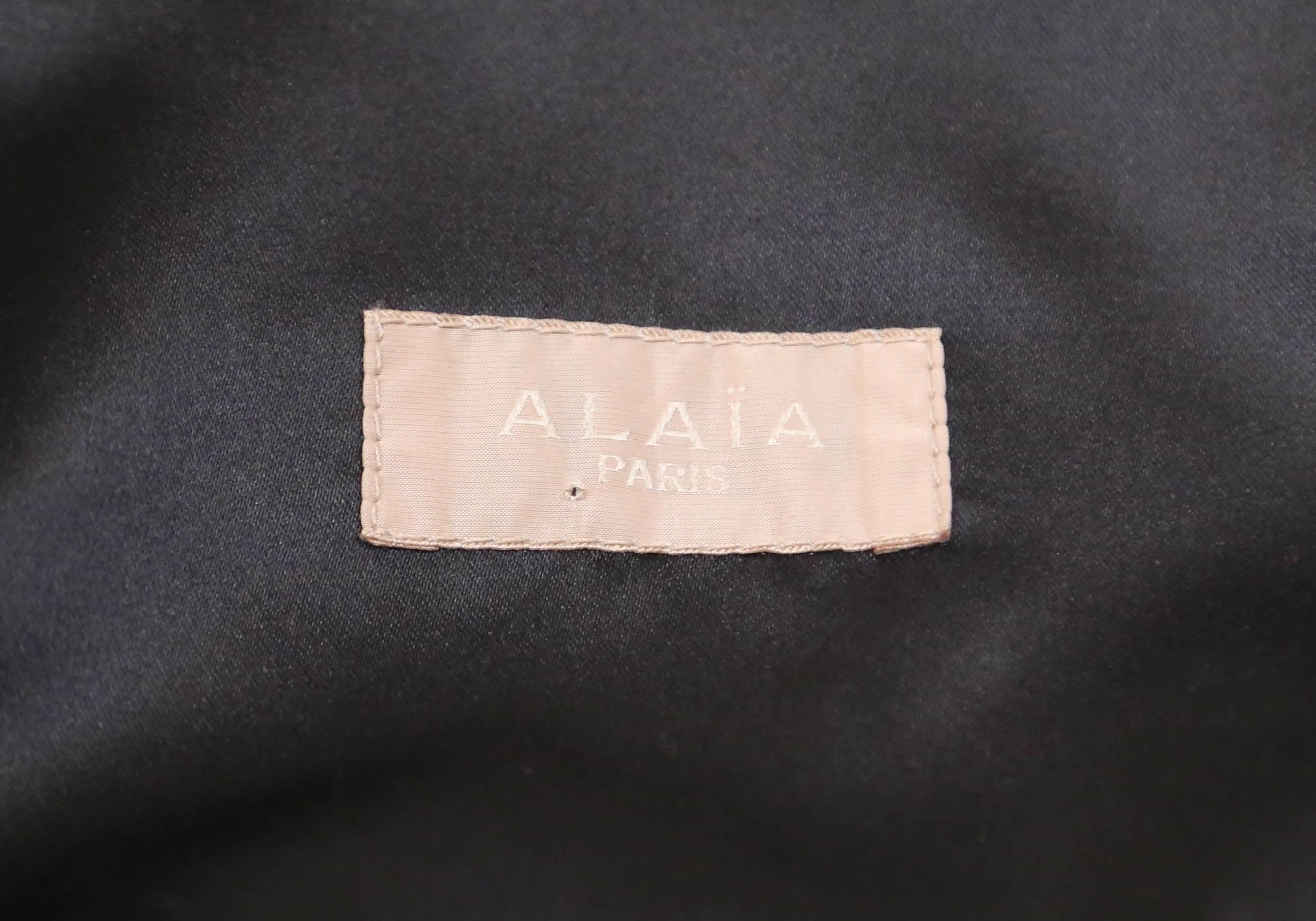 Women's or Men's AZZEDINE ALAIA brown suede motorcycle jacket