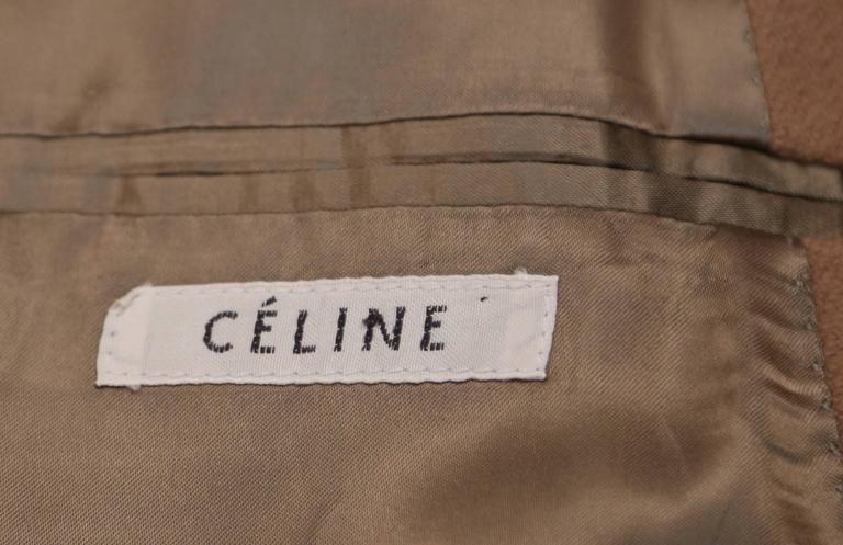 CELINE Phoebe Philo tan crombie coat For Sale at 1stDibs | celine ...