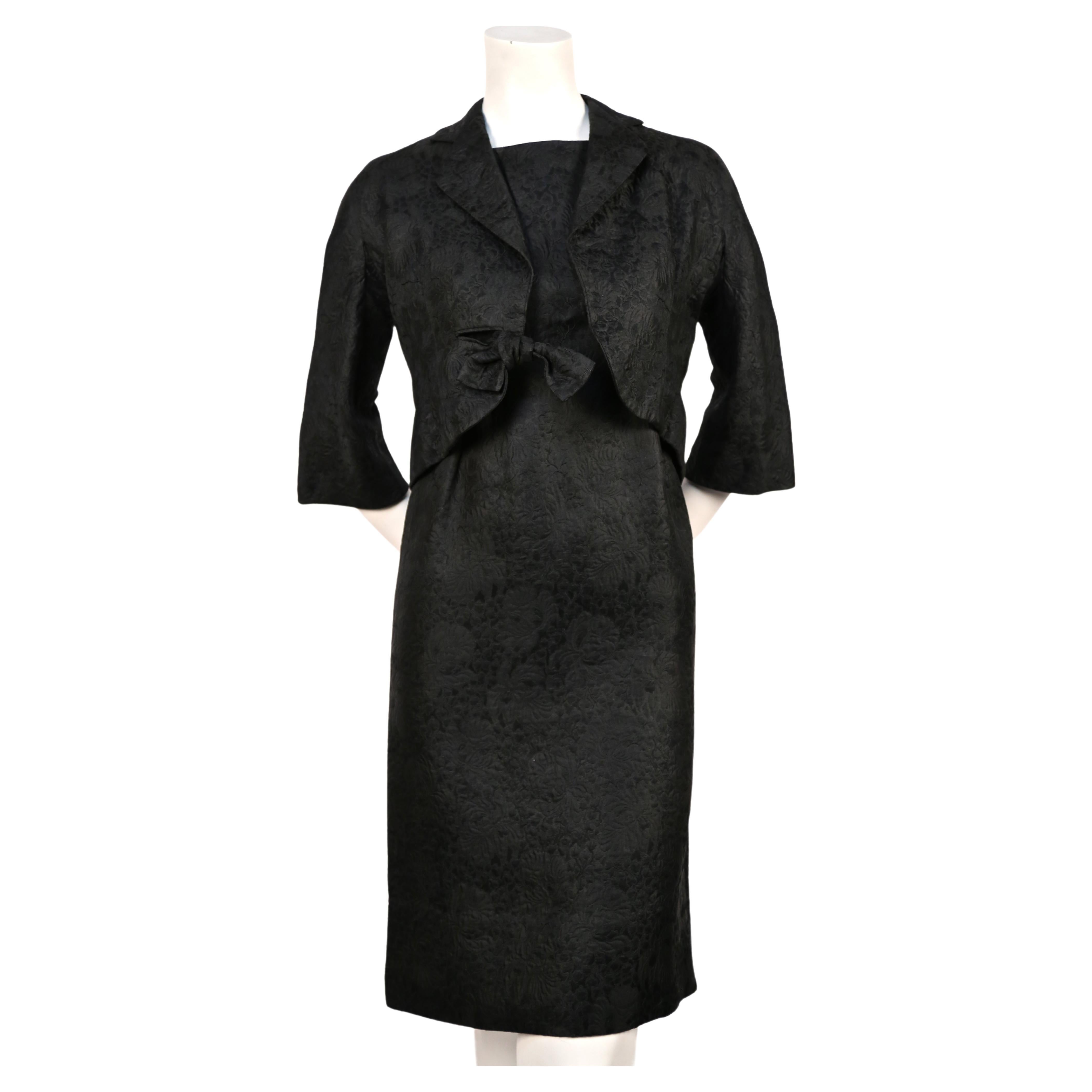 1960's Cristóbal Balenciaga haute couture black brocade dress and jacket  For Sale at 1stDibs | balenciaga 1960s, balenciaga haute couture 1960, 1960s  balenciaga dress