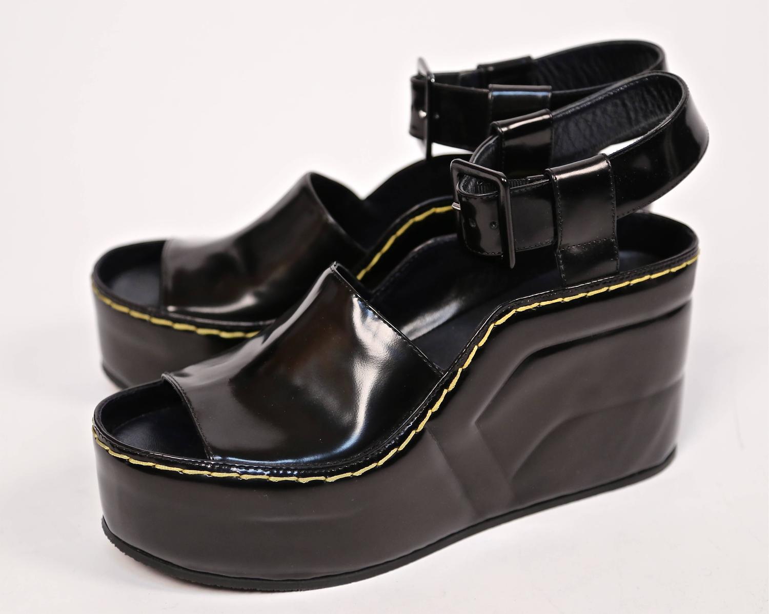 celine gold wedges