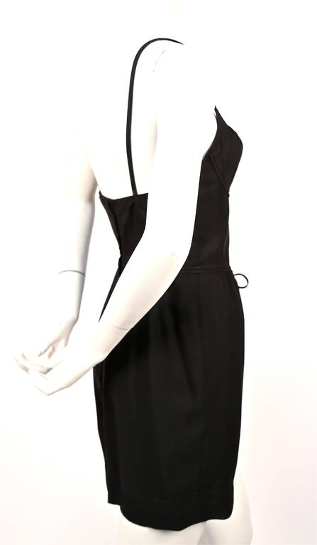 CHEAP AND CHIC by MOSCHINO black bustier minidress For Sale at 1stdibs