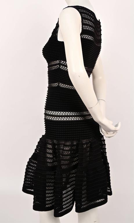 Black Azzedine Alaia black lace knit dress For Sale