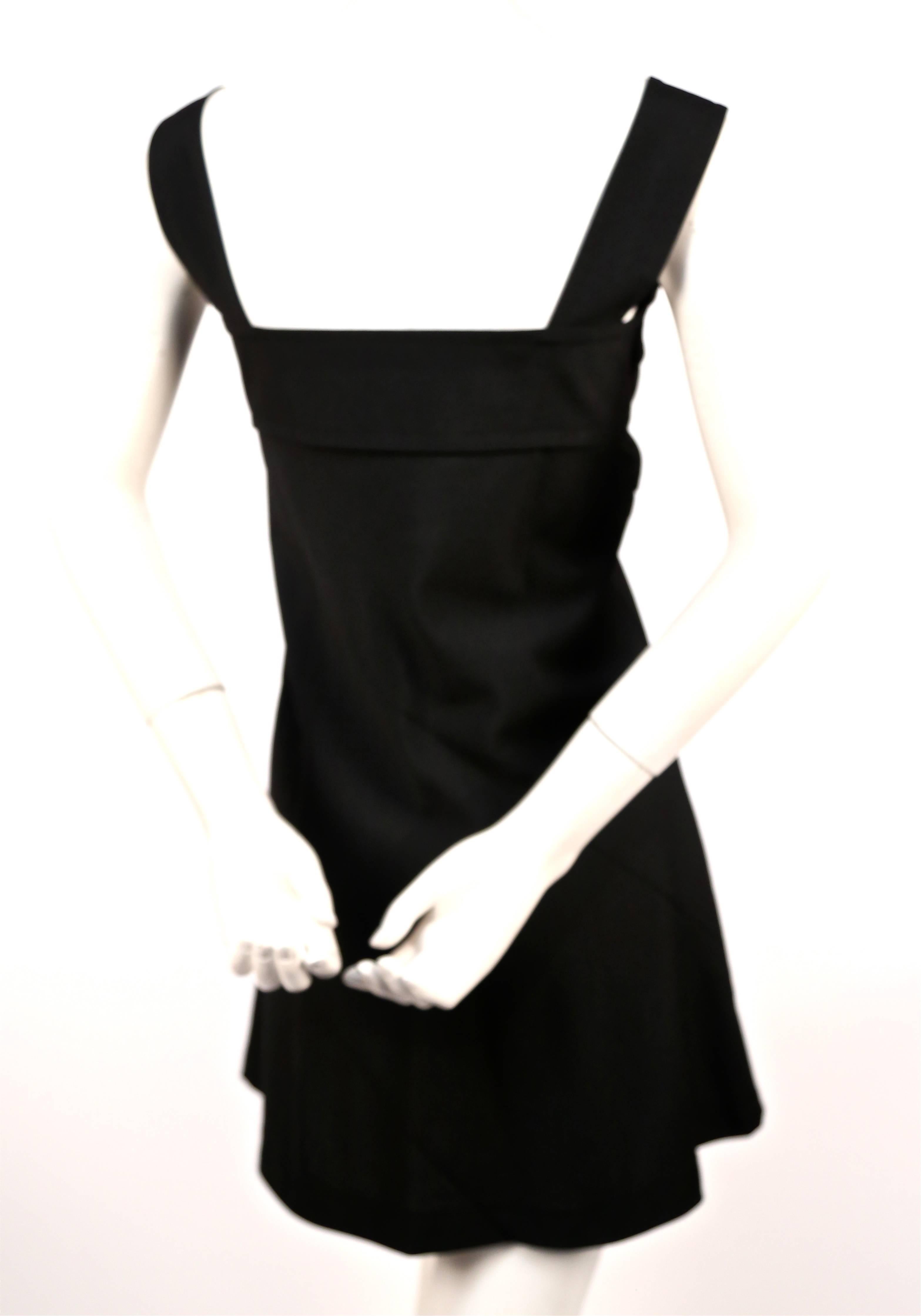 Black COMME DES GARCONS black seamed bustier mini dress - 2001