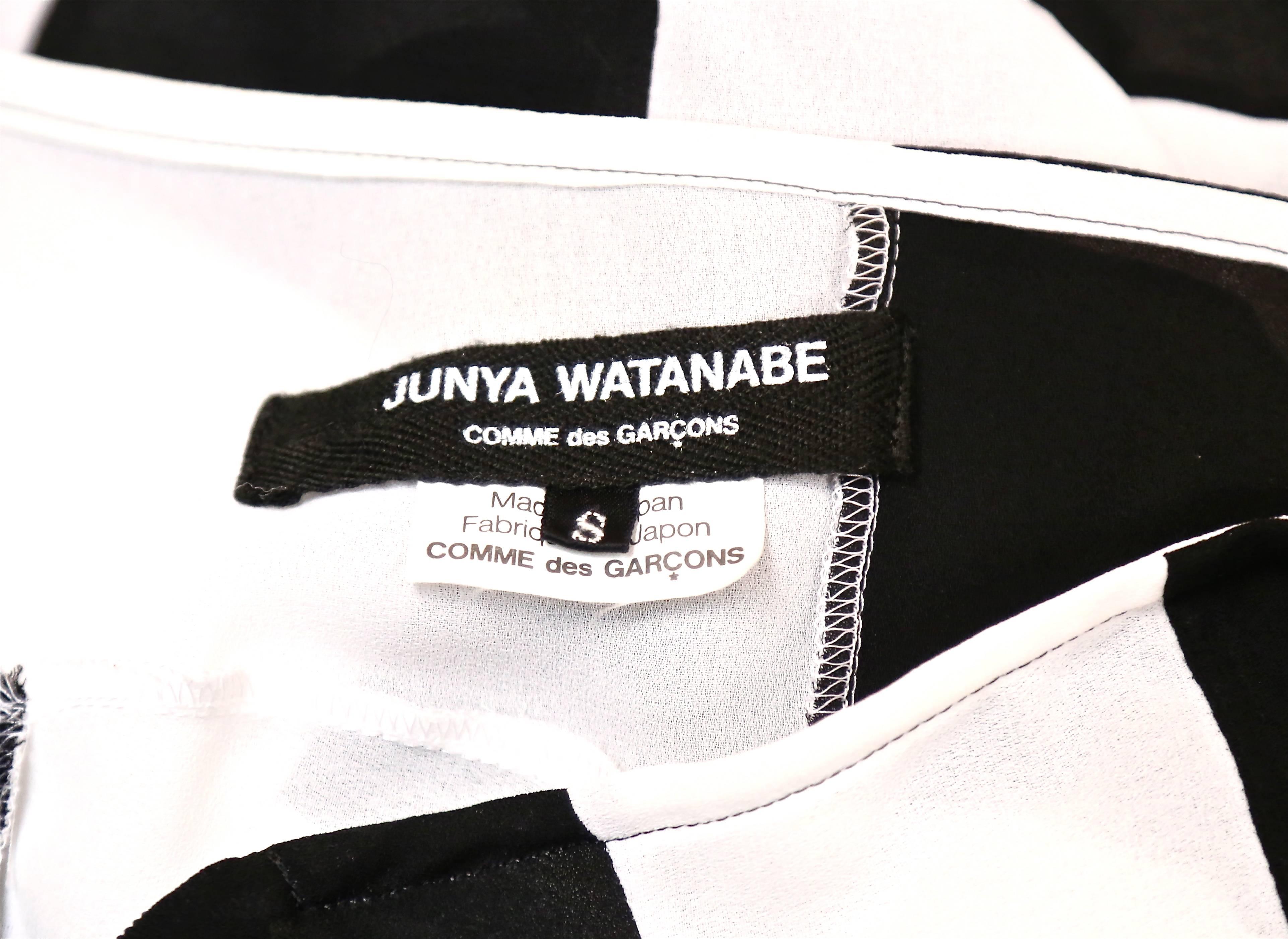 JUNYA WATANABE COMME DES GARCONS checkered & draped runway dress In Good Condition In San Fransisco, CA