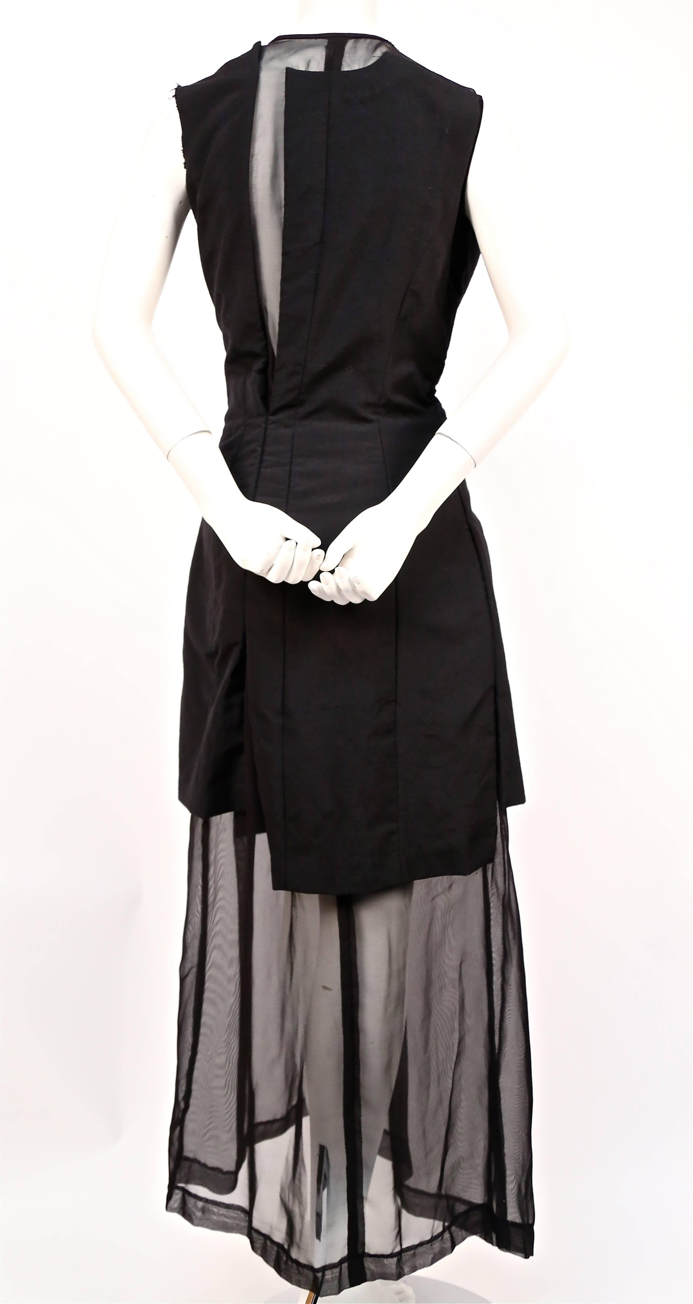 COMME DES GARCONS padded dress with sheer inserts - RUNWAY  1997 In Good Condition In San Fransisco, CA