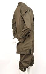 Iconic YVES SAINT LAURENT "Saharienne" khaki tunic safari suit