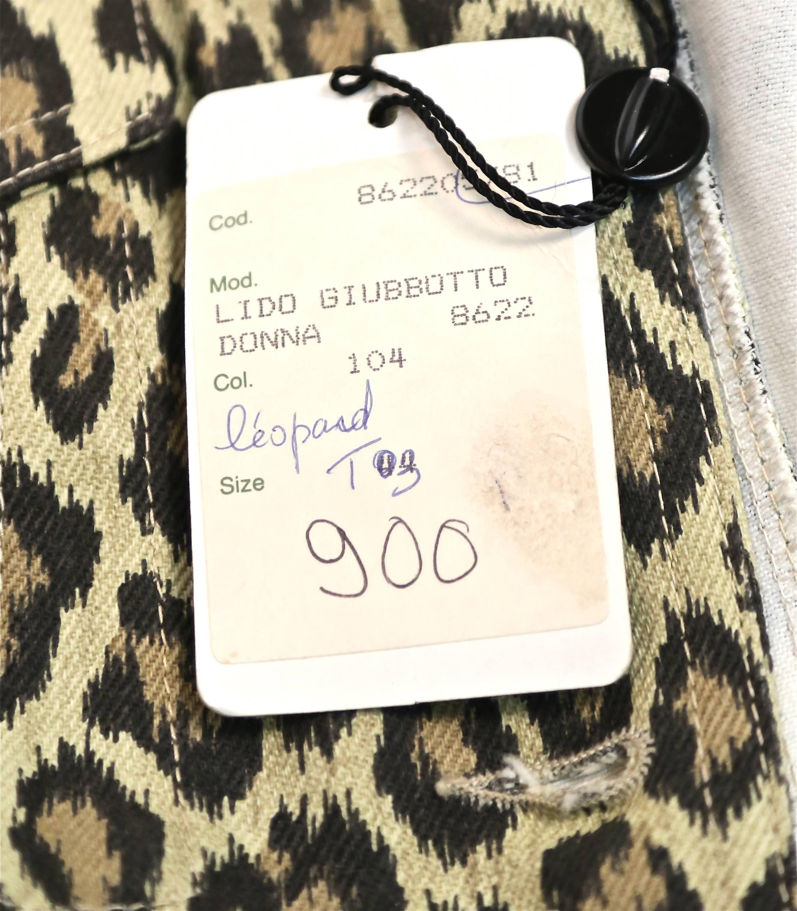 1988 JEAN PAUL GAULTIER denim leopard printed corset jacket 3