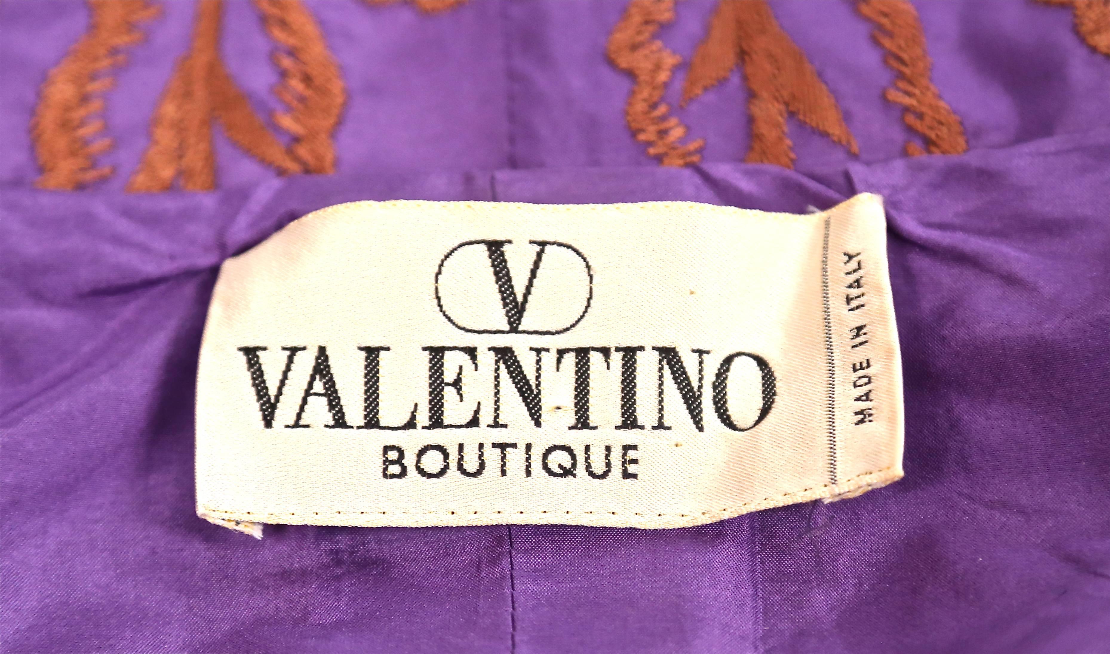 1990's VALENTINO hand embroidered silk dress with tulle In Excellent Condition In San Fransisco, CA