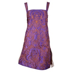 1990's VALENTINO hand embroidered silk dress with tulle