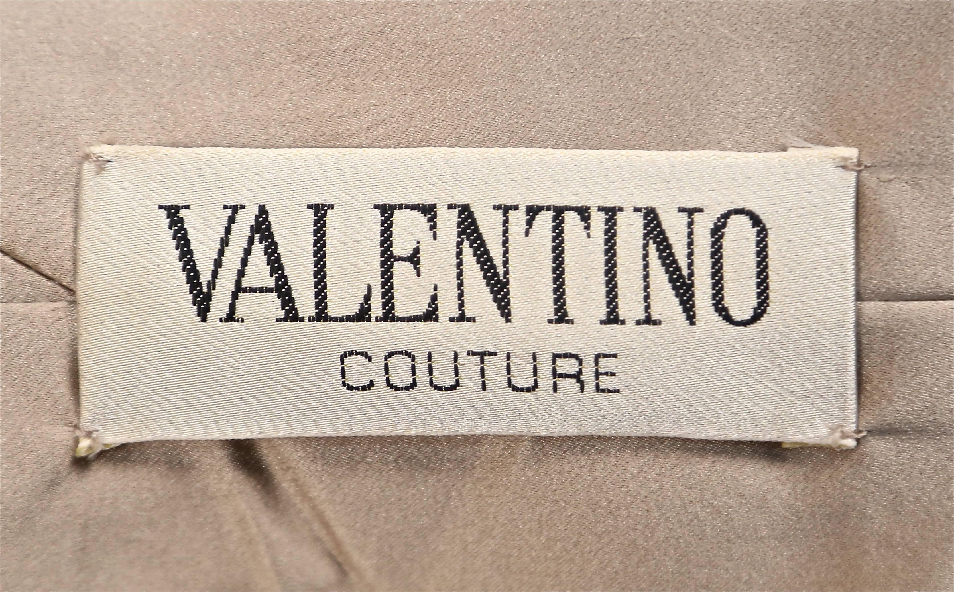 Women's or Men's Valentino vintage haute couture metallic bronze floral jacket