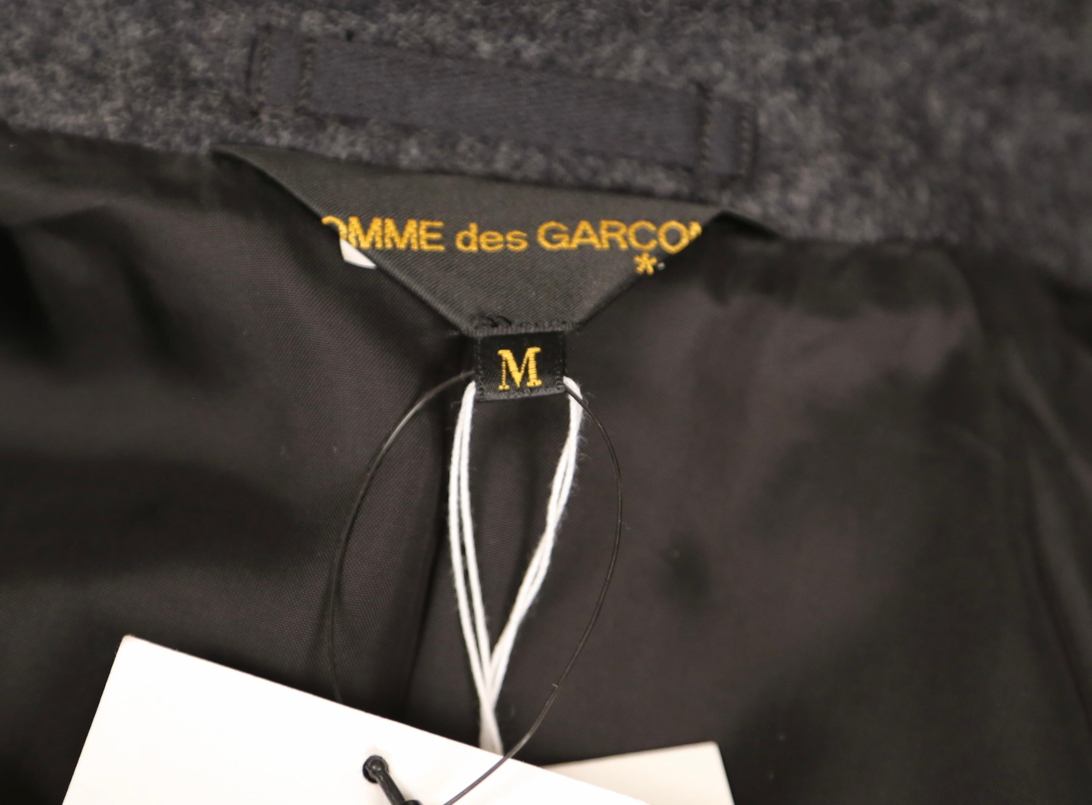 COMME DES GARCONS Veste grise avec motif rose surdimensionné, 2013 en vente 3