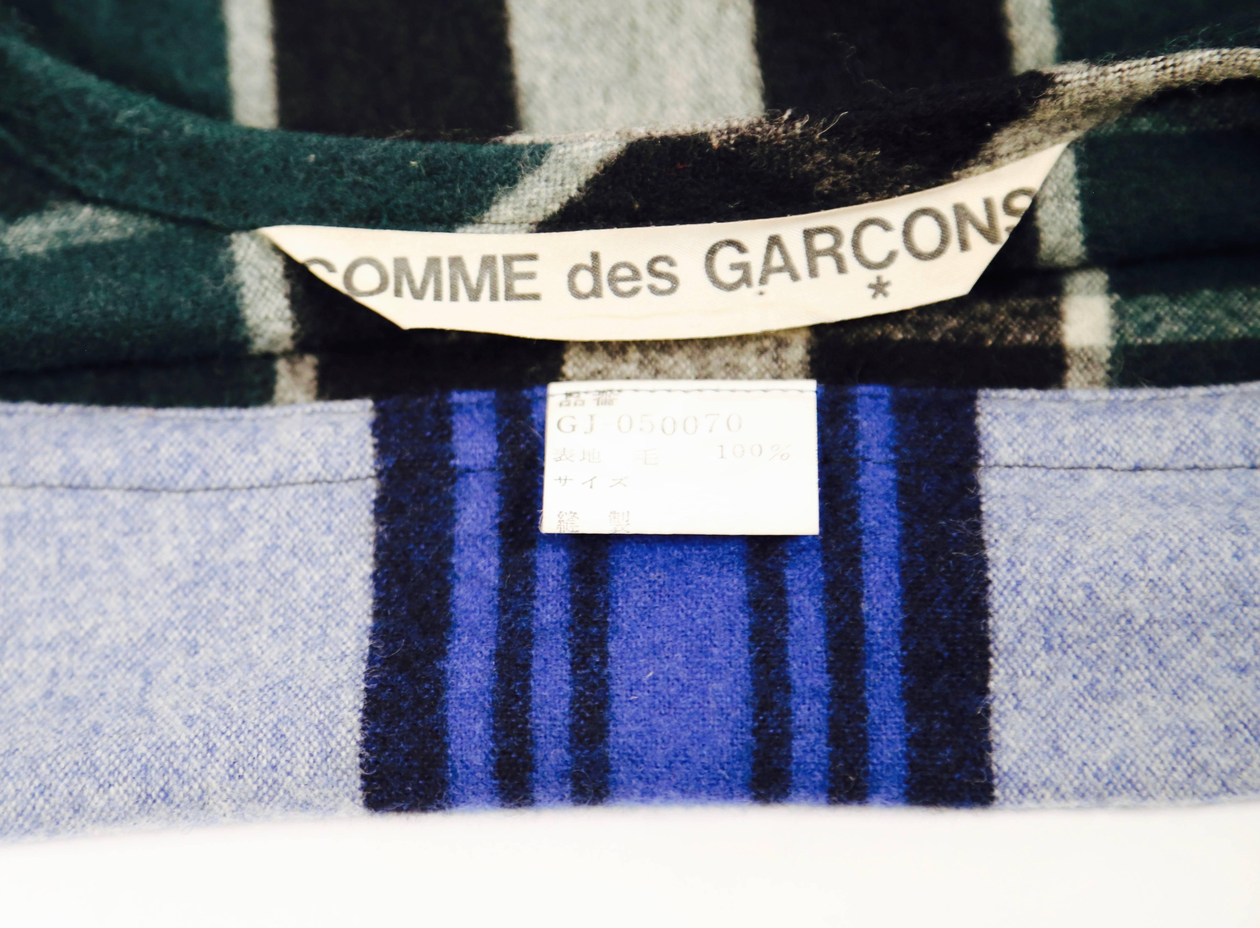 very rare 1984 COMME DES GARCONS plaid wool ensemble 4