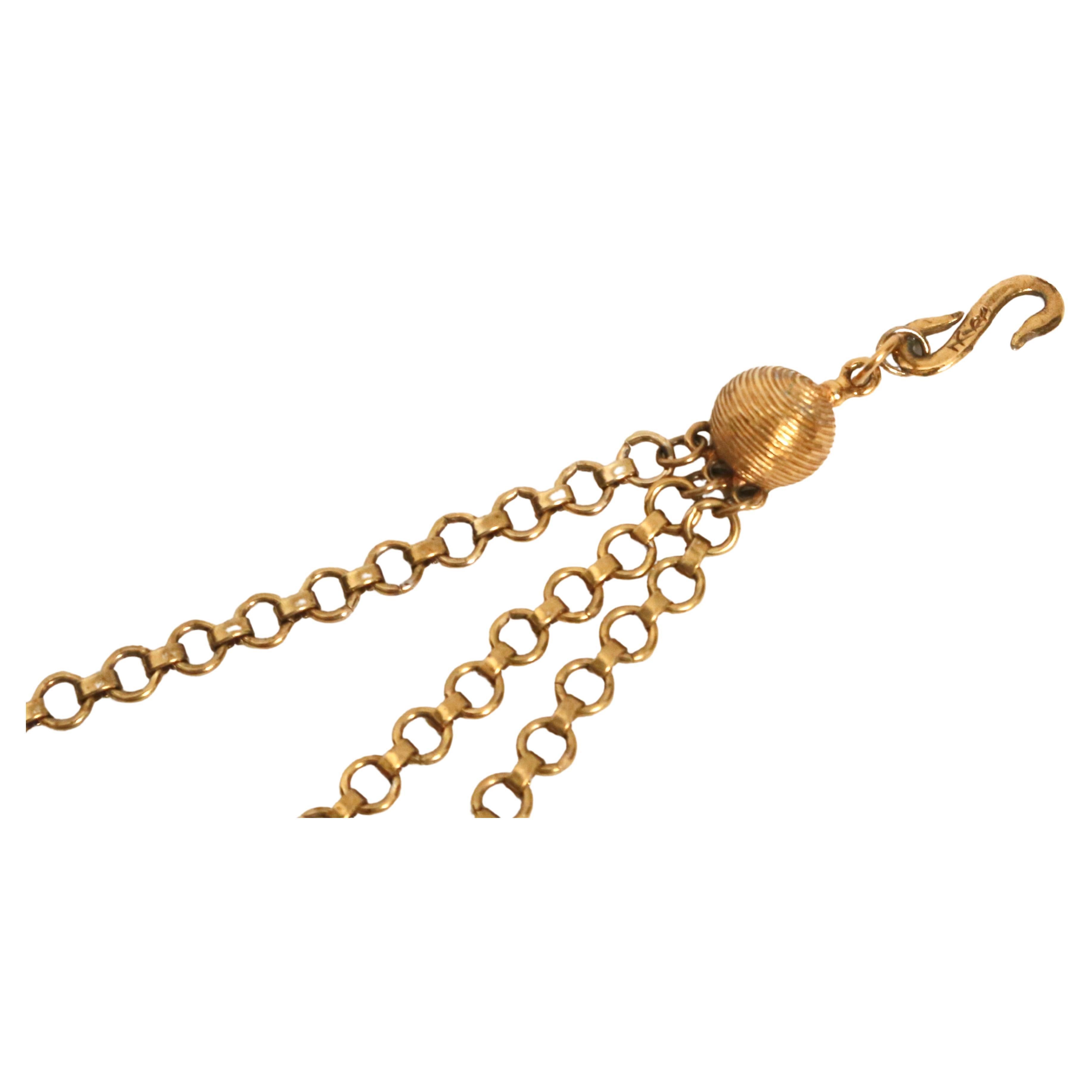 1977 YVES SAINT LAURENT ancient Byzantine style coin layered necklace For Sale 10