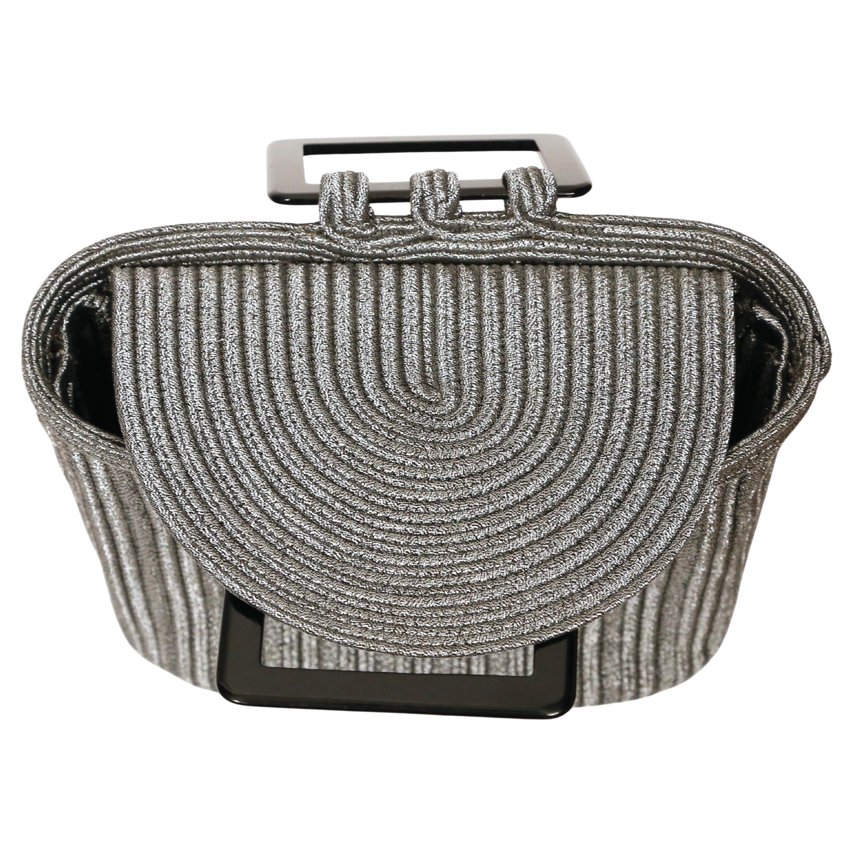 1990's YVES SAINT LAURENT silver & black 