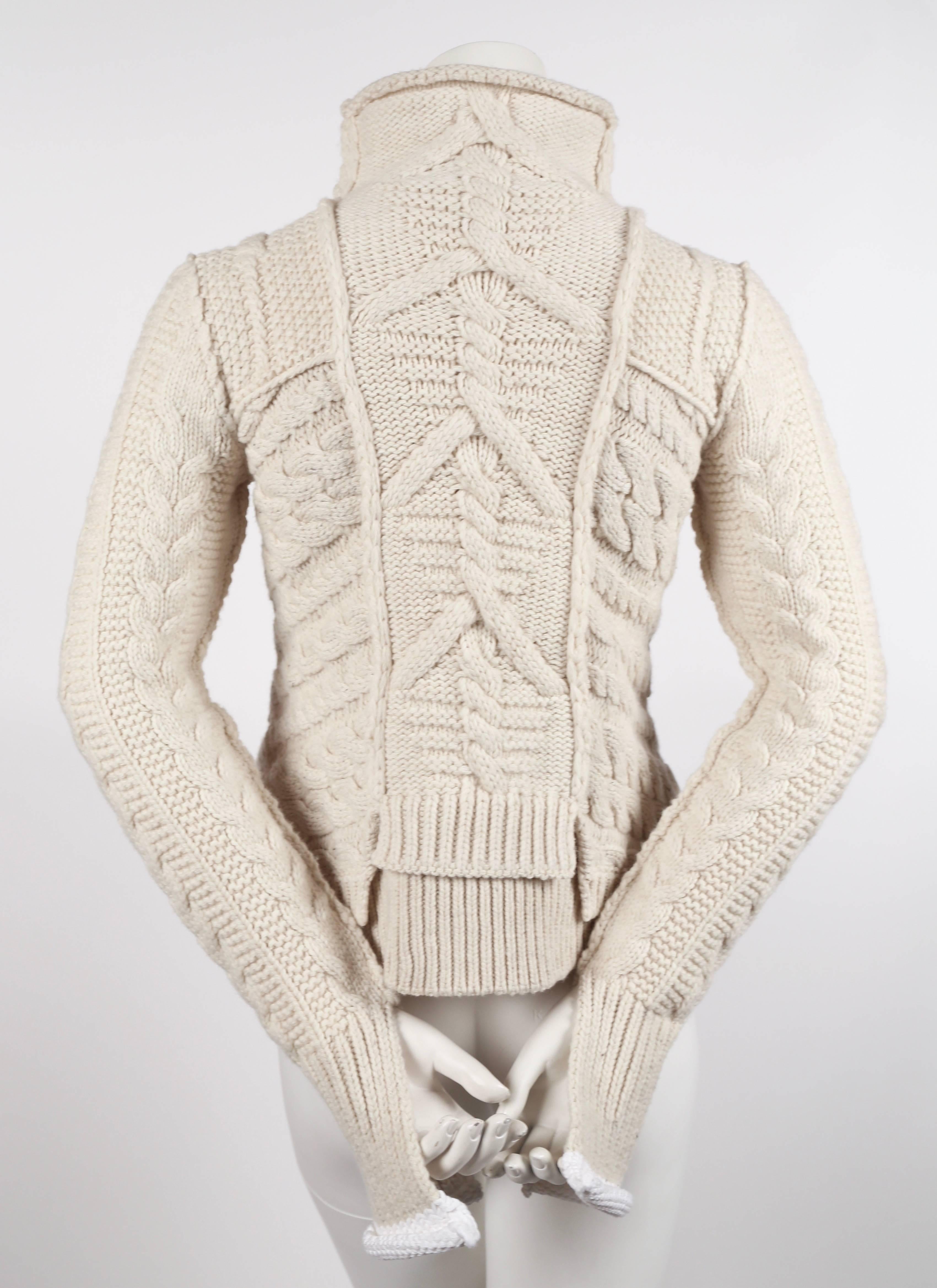 asymmetrical knit sweater
