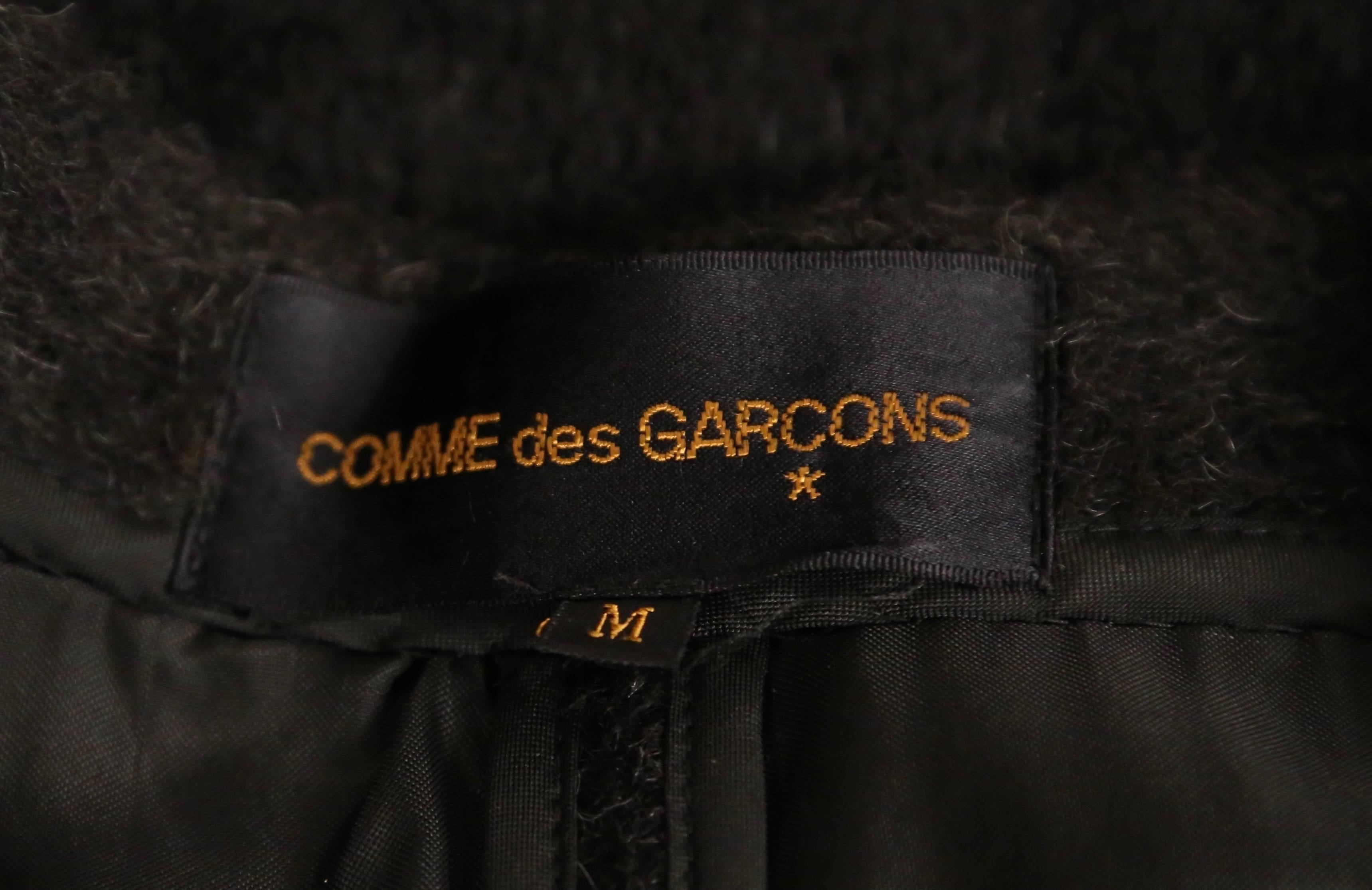 Women's or Men's 1997 COMME DES GARCONS aplaca wool runway coat