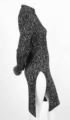 CELINE Phoebe Philo black & white tunic sweater dress - RUNWAY