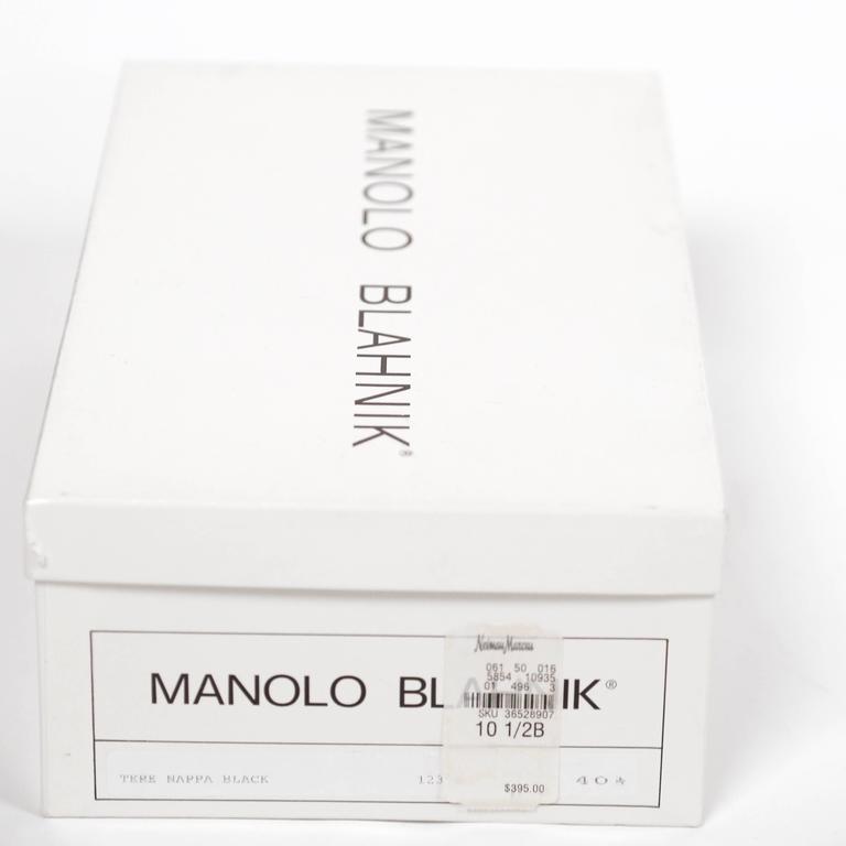 Manolo Blahnik black ballet flats For Sale at 1stdibs