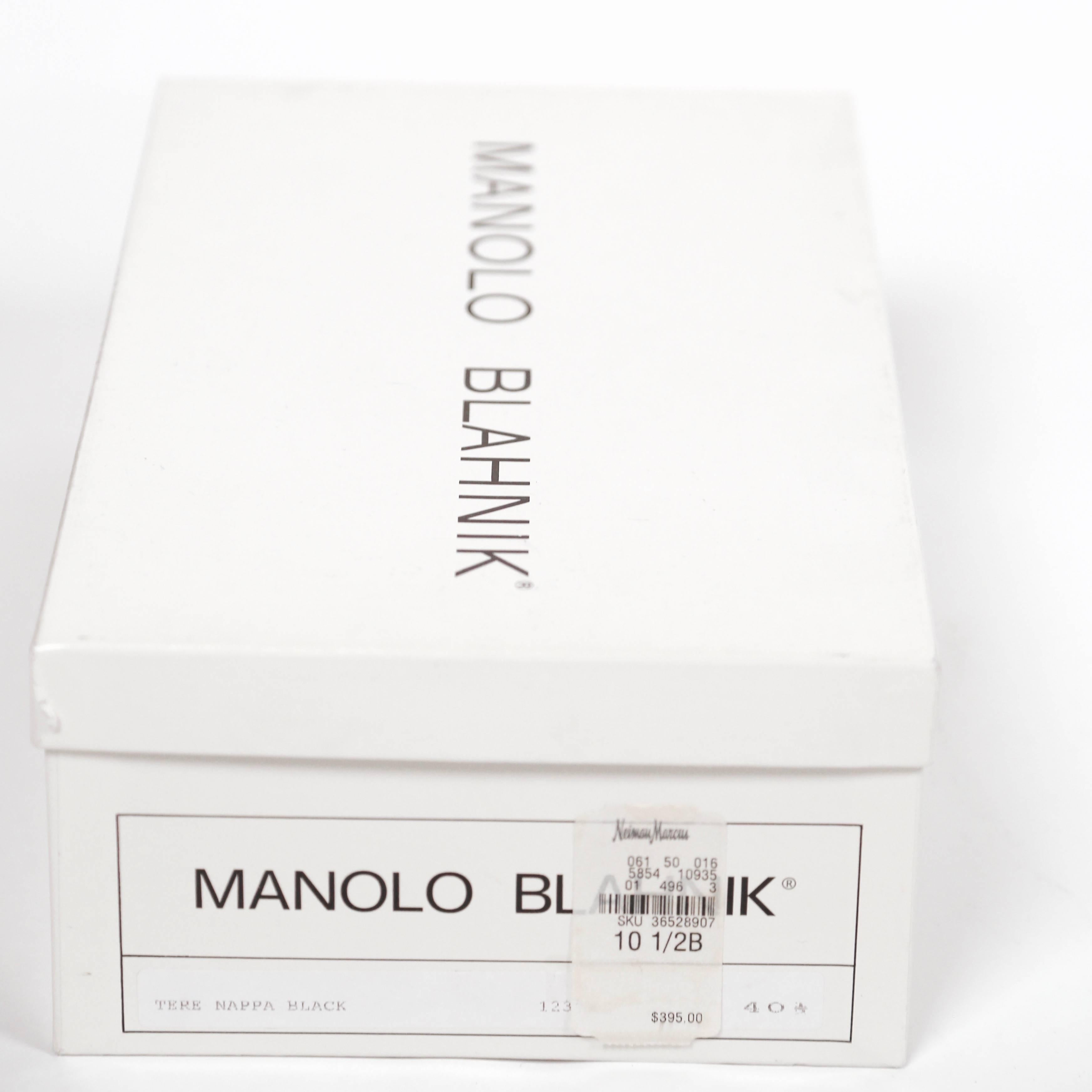 Manolo Blahnik black ballet flats  1