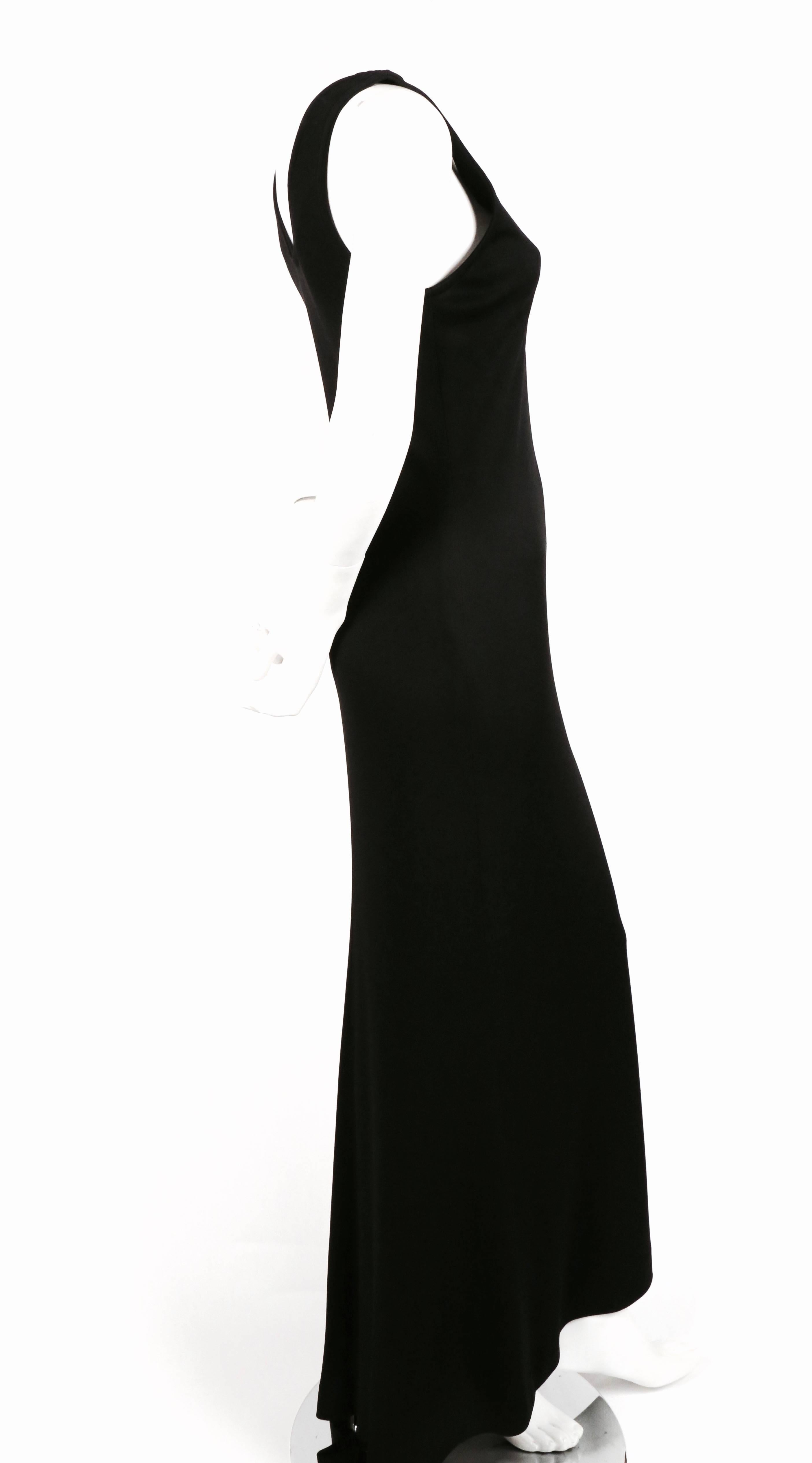 black mini dress with side train