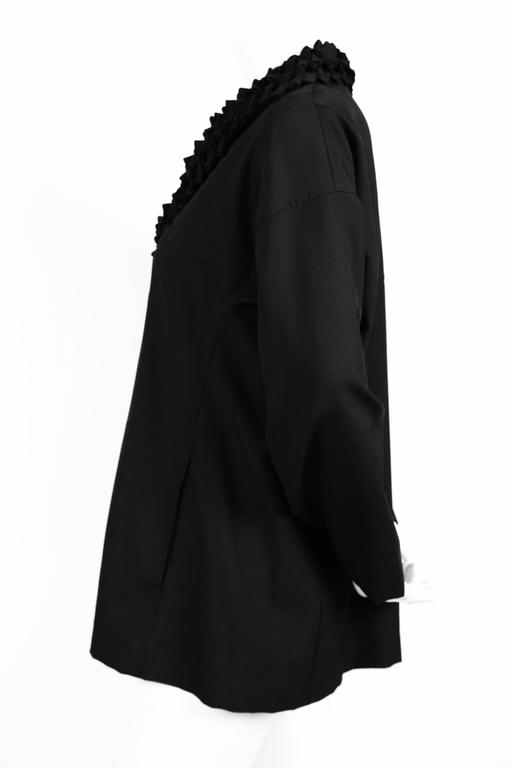 ISSEY MIYAKE wool cashmere Long coat outer IM04FA006 black 3