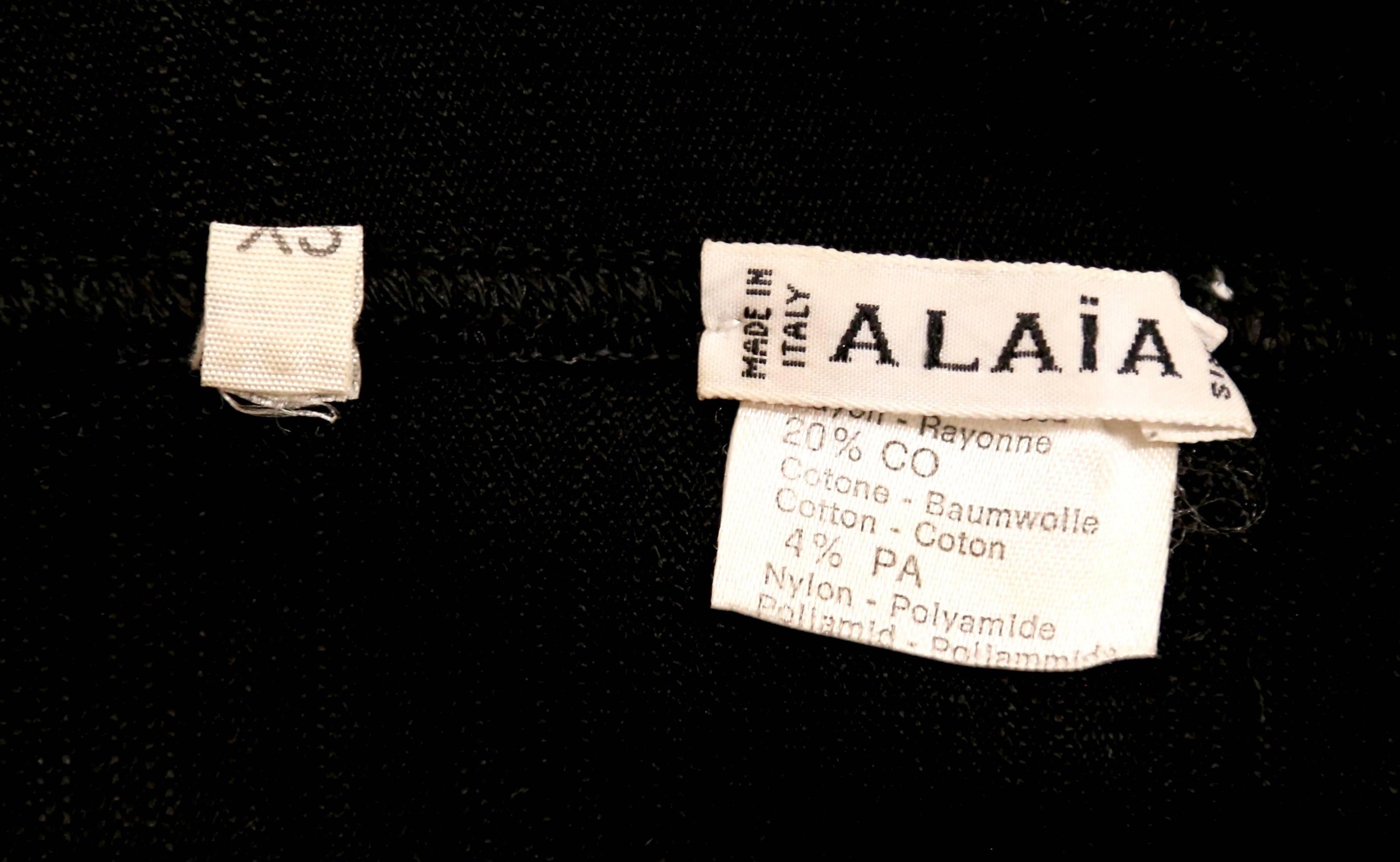 1991 Azzedine Alaia long black runway dress with bustier seams In Excellent Condition In San Fransisco, CA