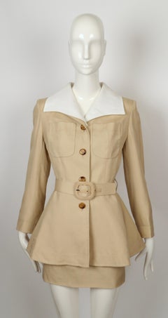 1993 JACQUES FATH mini skirt suit