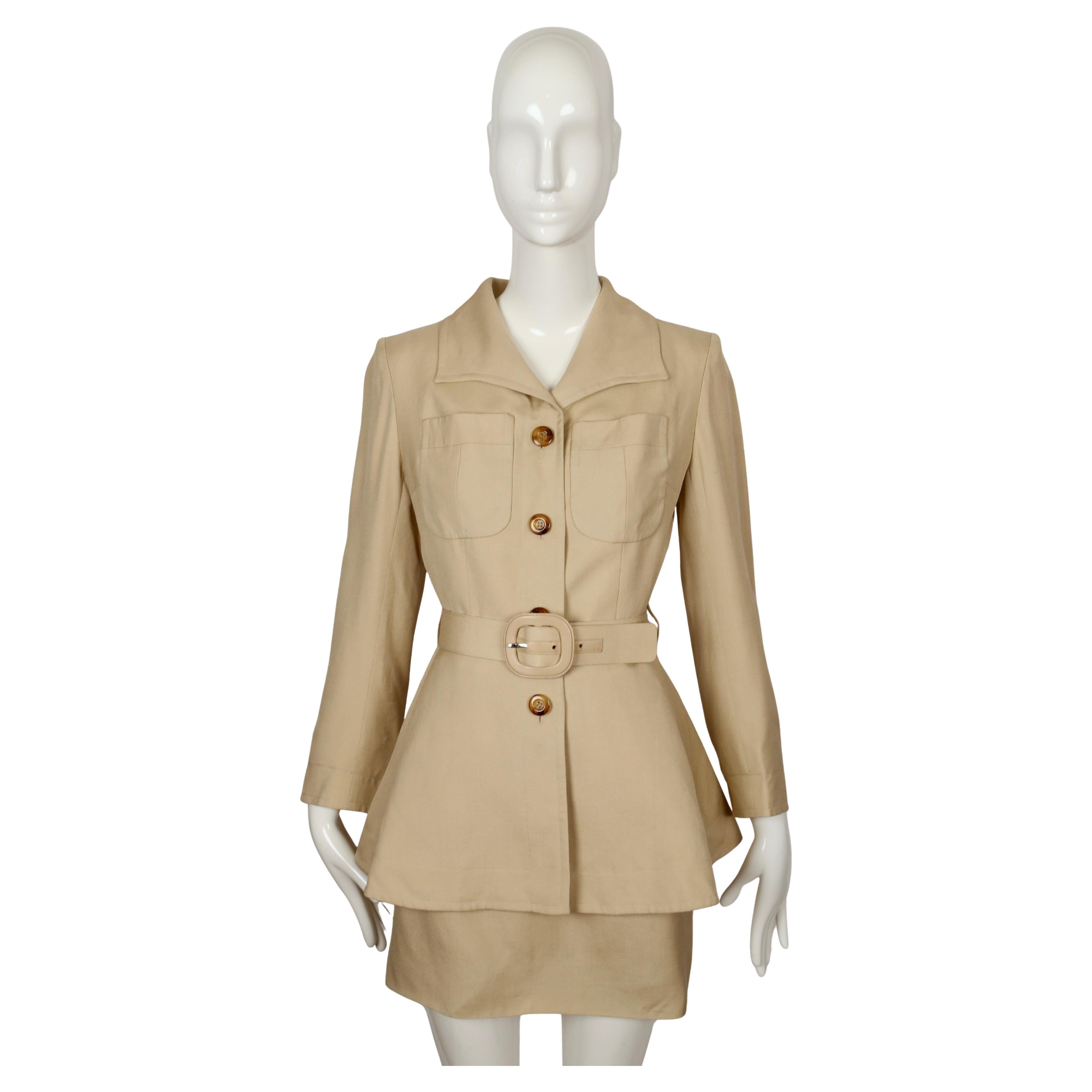 1993 JACQUES FATH mini skirt suit For Sale 9