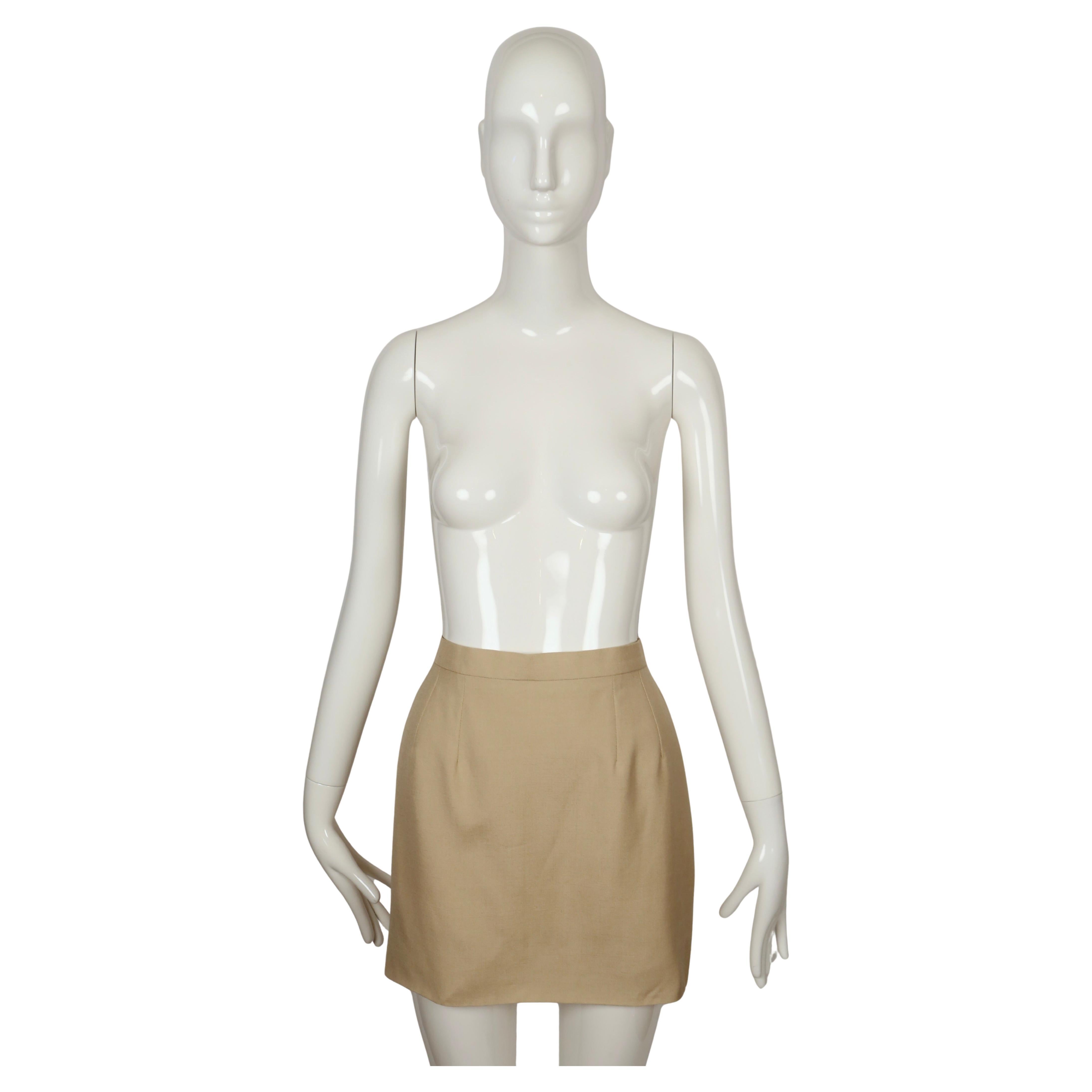 1993 JACQUES FATH mini skirt suit For Sale 6