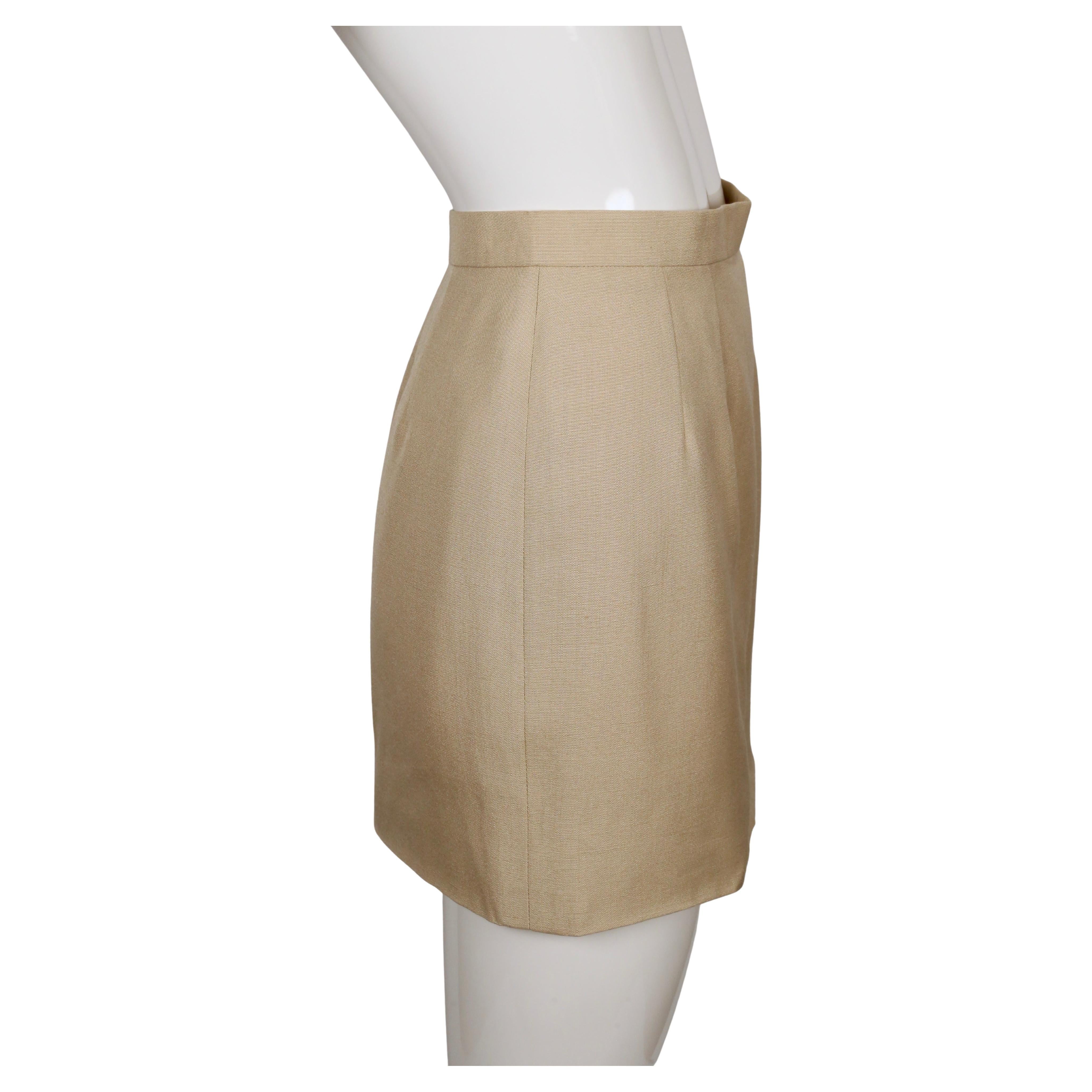 1993 JACQUES FATH mini skirt suit For Sale 8