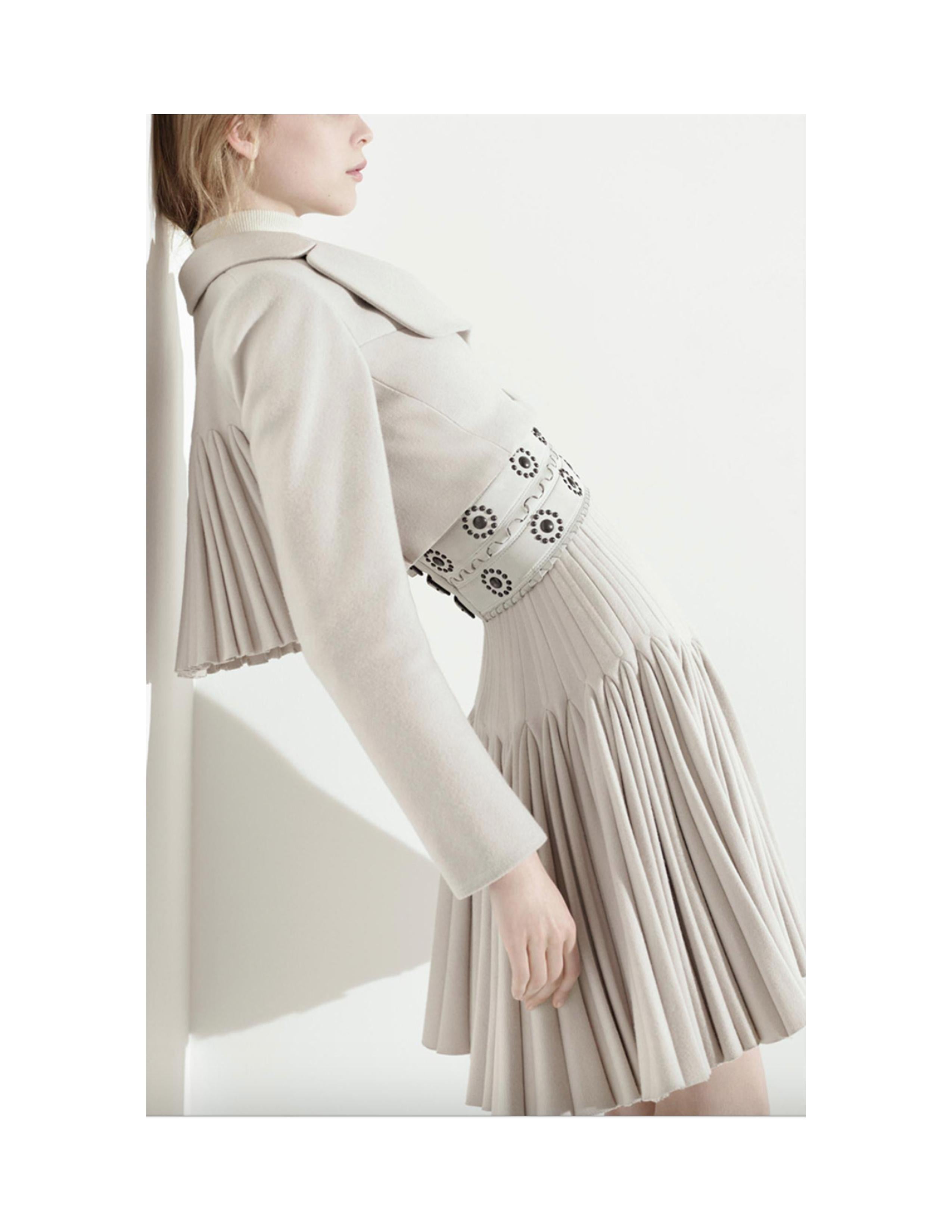 neu 2007 Azzedine Alaia Hirschleder RUNWAY Korsettrock im Angebot 11