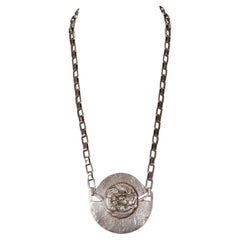 very rare 1950's LINE VAUTRIN dragon medallion necklace