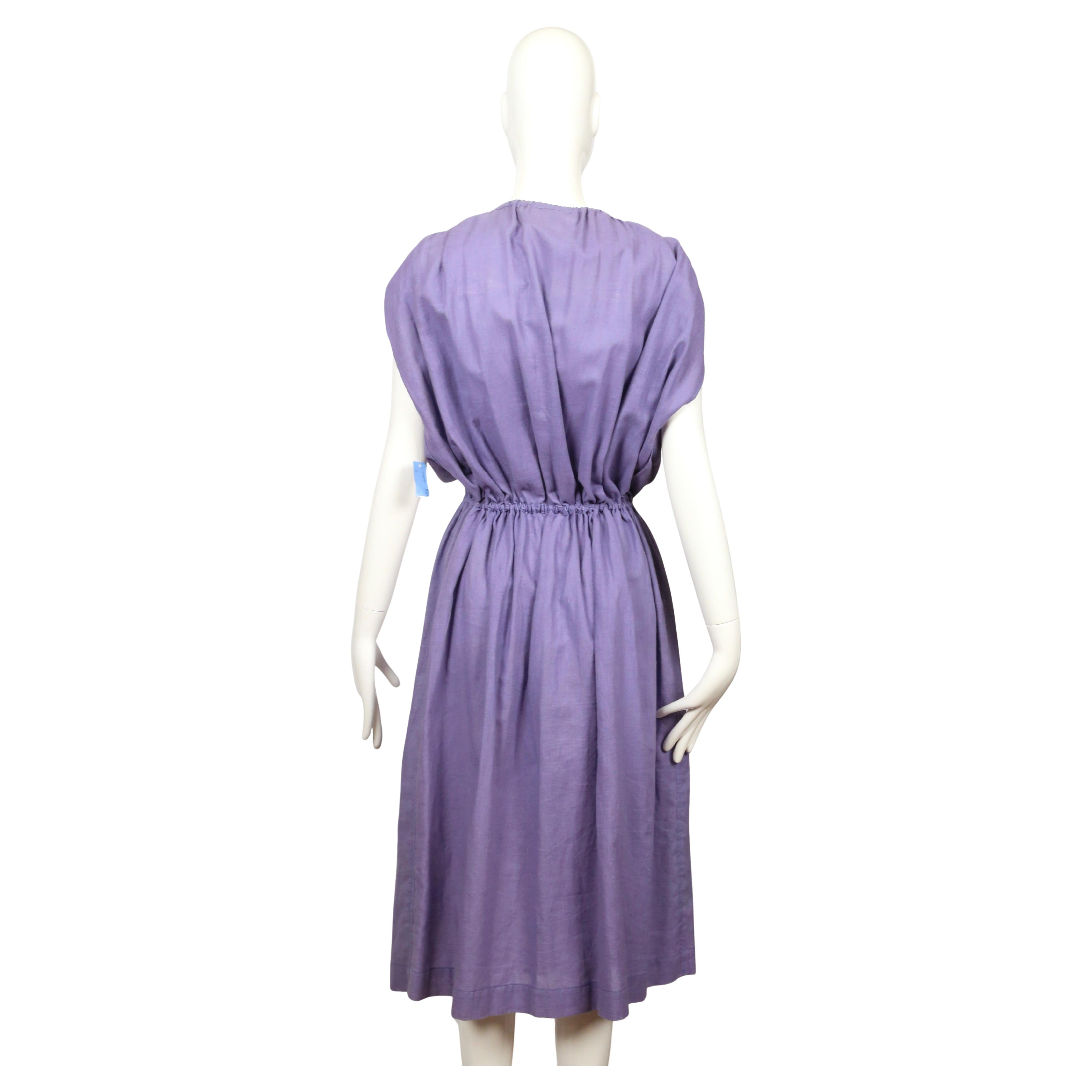 NEW 1970's YVES SAINT LAURENT Rive Gauche Kleid aus Baumwollgaze im Angebot 6