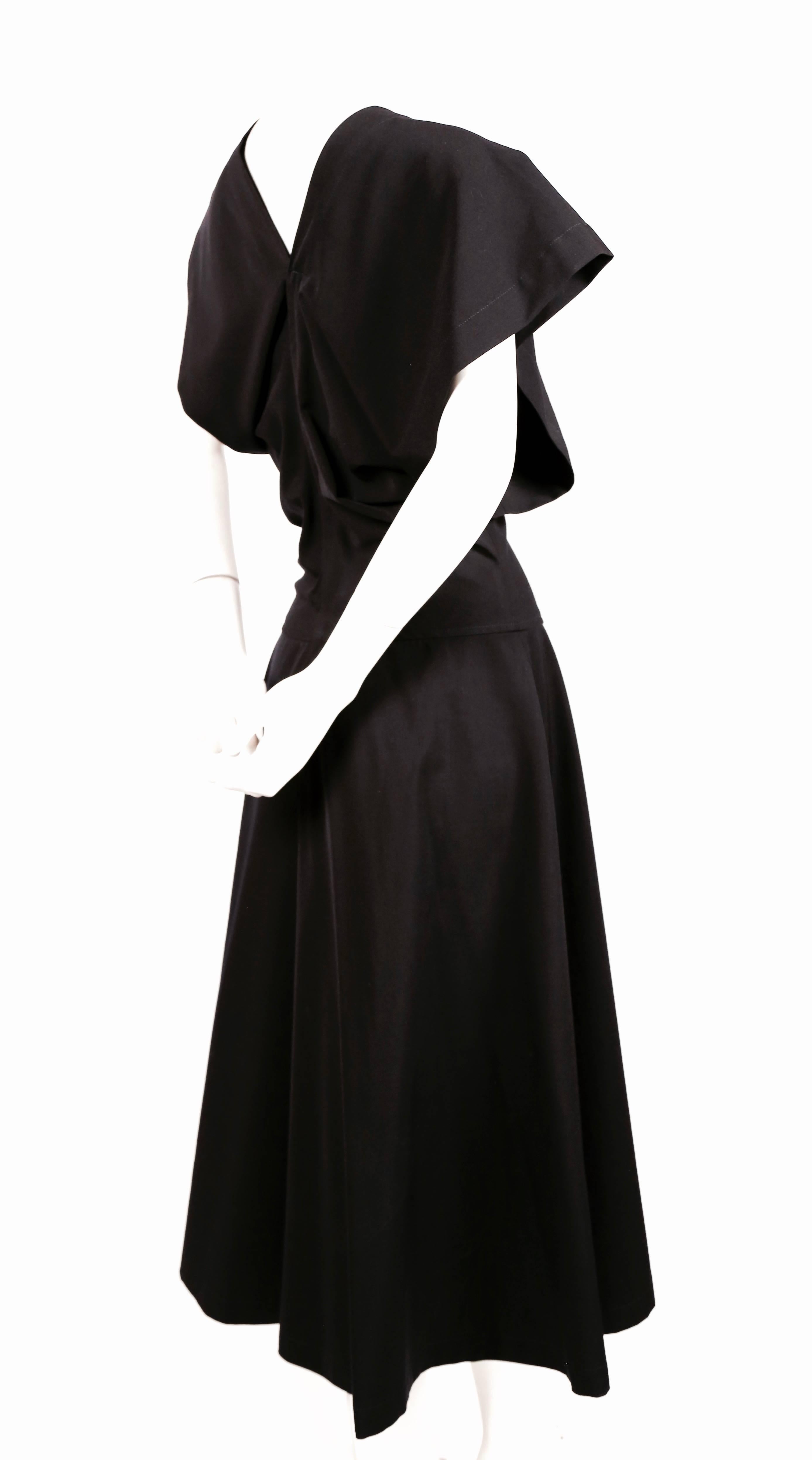 1990 COMME DES GARCONS asymetrical black dress In Excellent Condition In San Fransisco, CA
