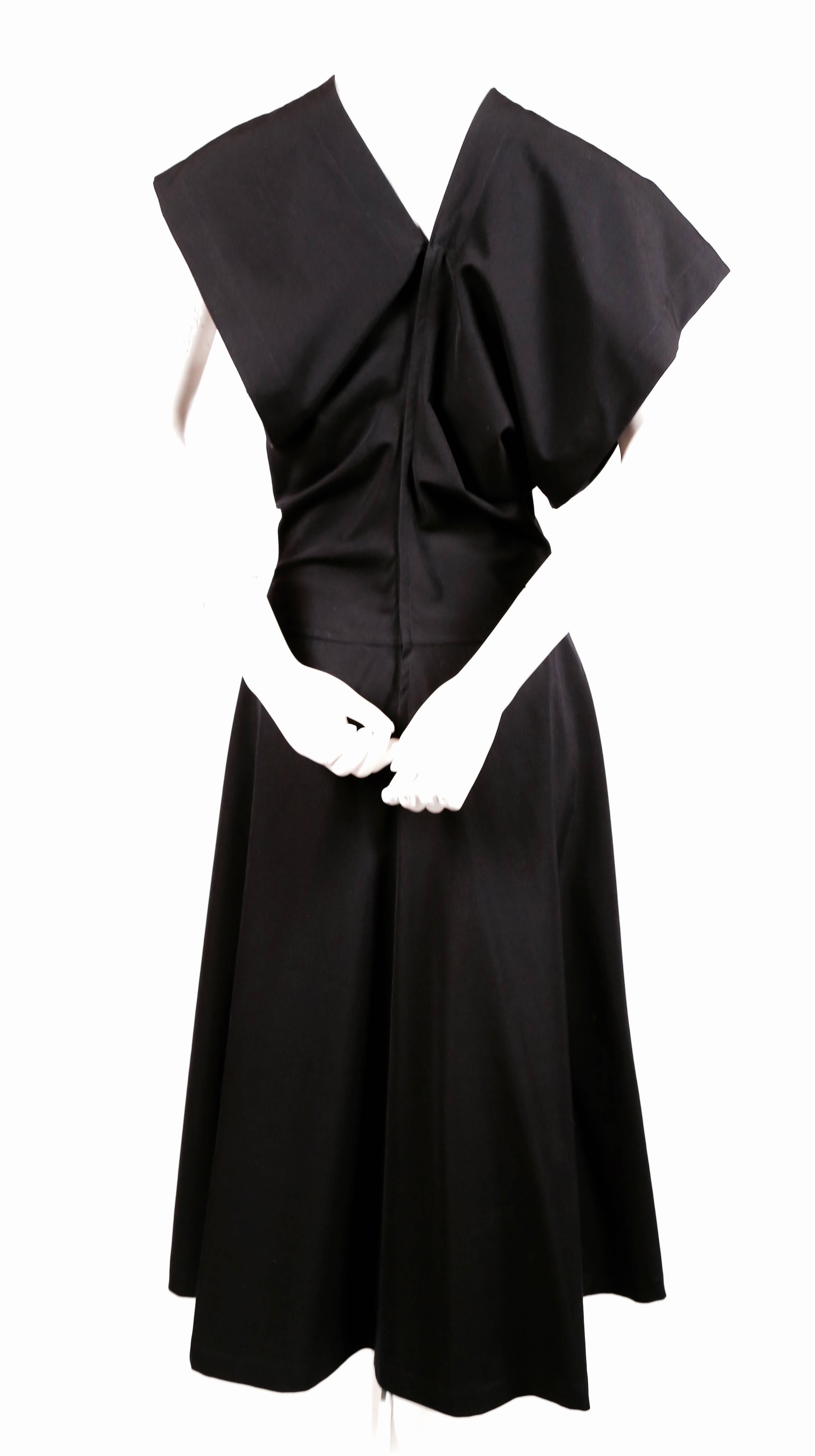 Women's or Men's 1990 COMME DES GARCONS asymetrical black dress