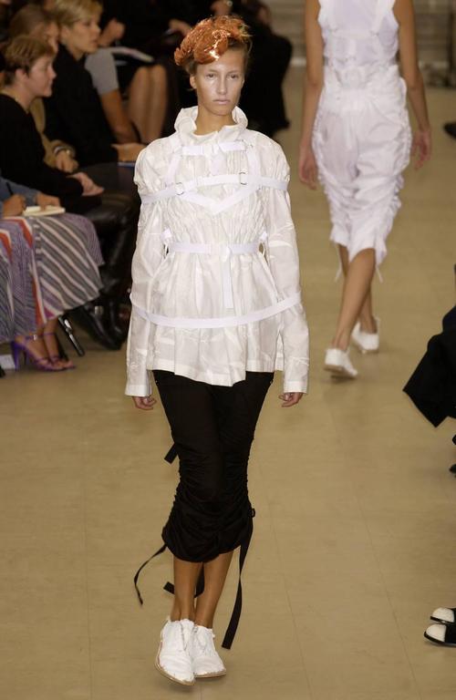 2003 JUNYA WATANABE Comme Des Garcons black nylon parachute skirt