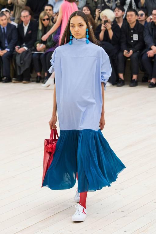 Celine by Phoebe Philo blue runway dress, 2017 at 1stDibs | celine blue ...