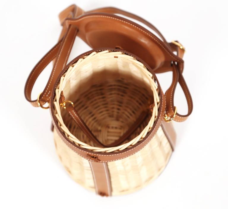 hermes wicker bag