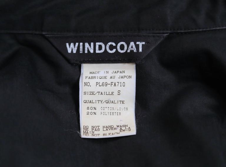 1980's ISSEY MIYAKE slate grey hooded windcoat For Sale at 1stDibs ...